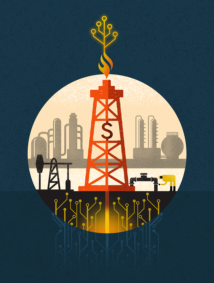 Gordon Studer Deloitte Oil Companies illustration