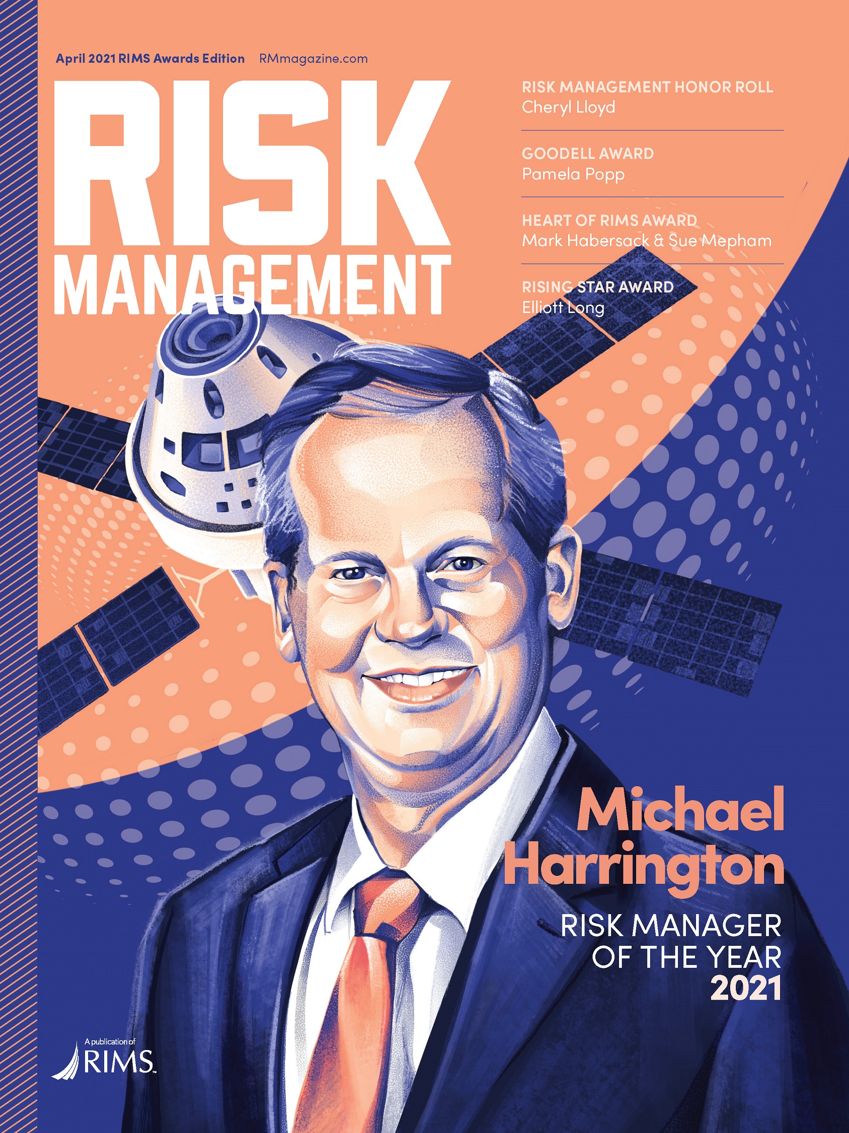 Chiara Vercesi Risk Management portrait illustration of Michael Harrington