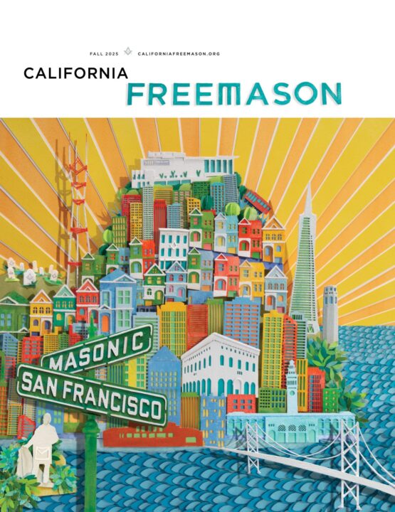 This image has an empty alt attribute; its file name is pushart-california-freemason-cover-fall2025.jpg